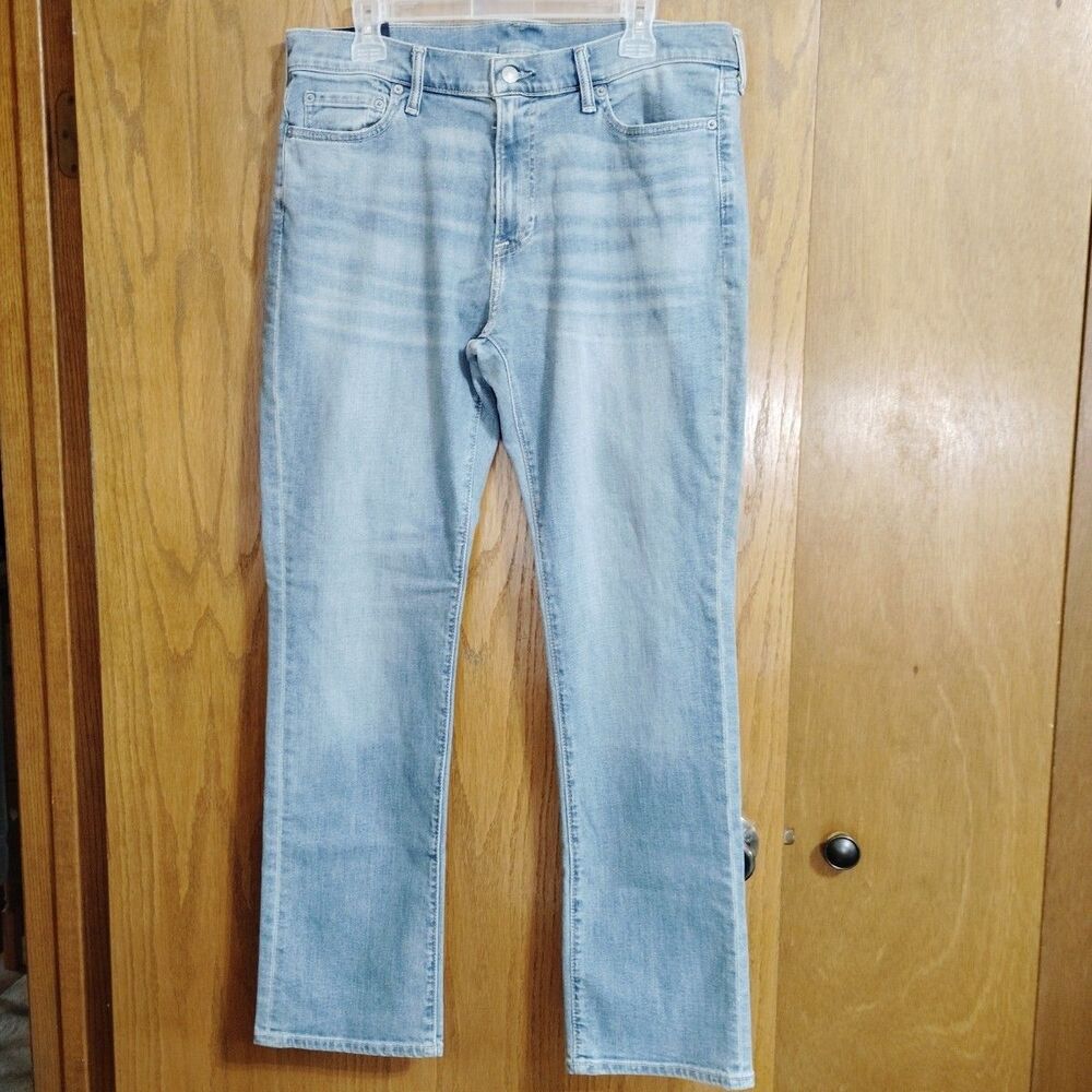 Abercrombie & Fitch Men’s 34x32 Kennan Straight Jeans Denim Blue